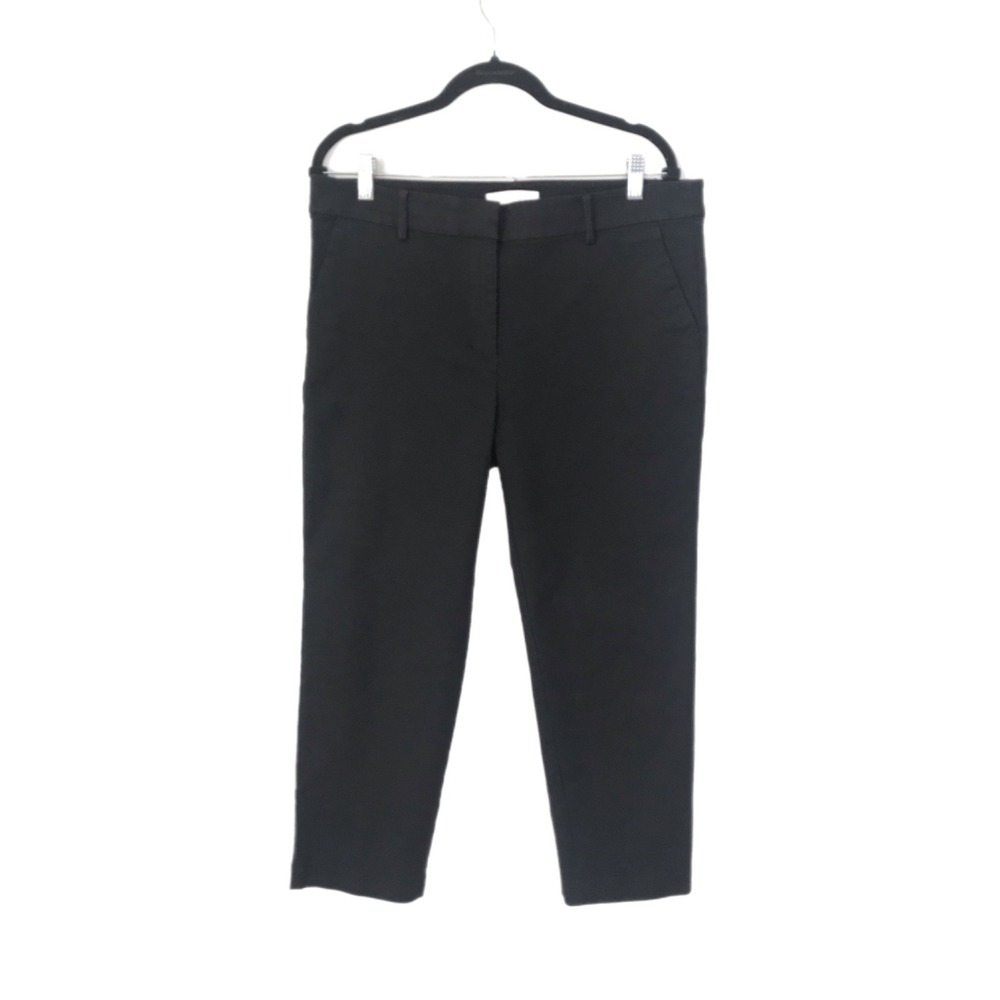 LOFT The Riviera Slim Pants Women's Size 12 Black Career Trouser w/Pockets